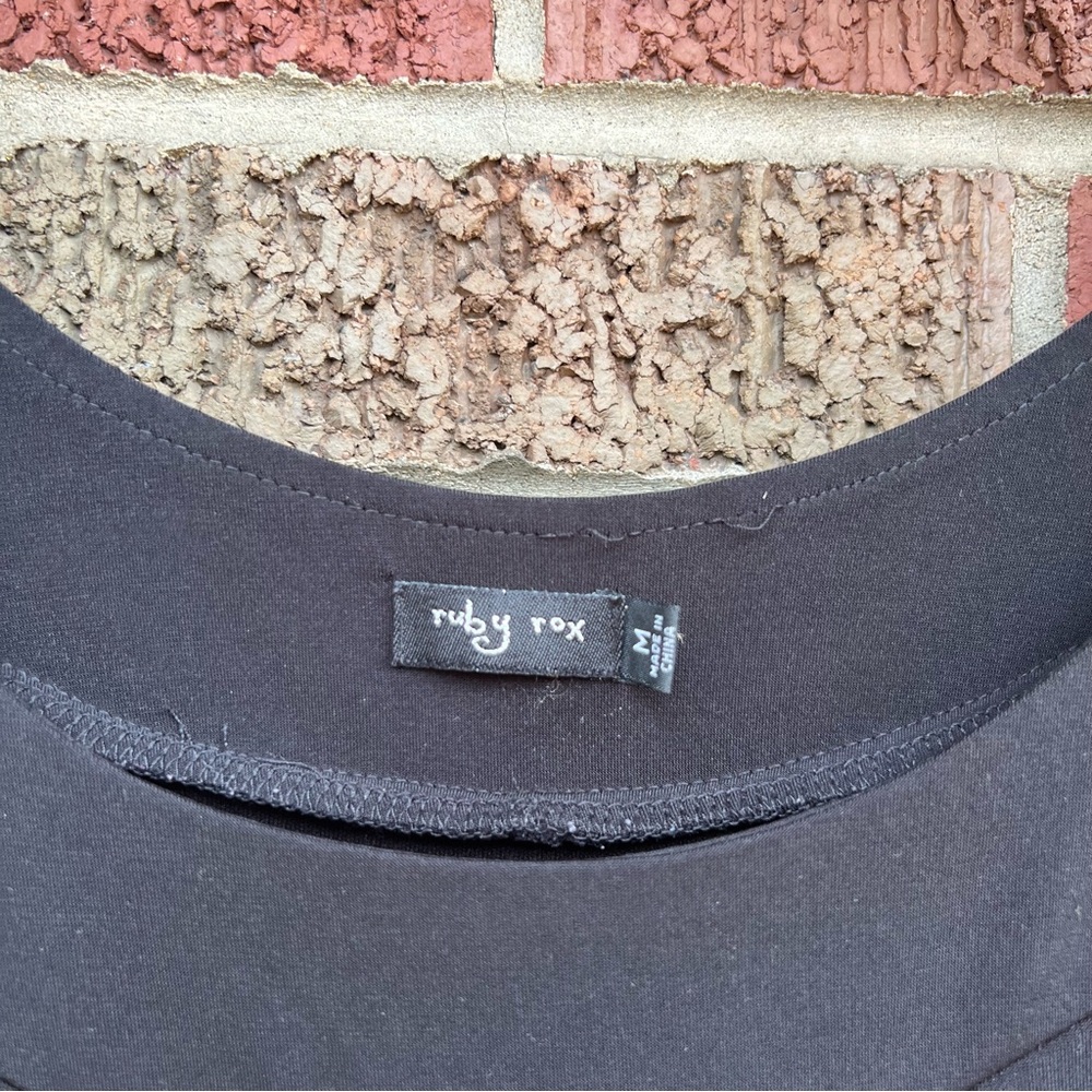 Ruby Rox Black Pleated Halter Strap Tunic Dress - image 3